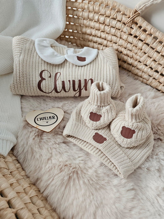 Ensemble col maille - Prénom