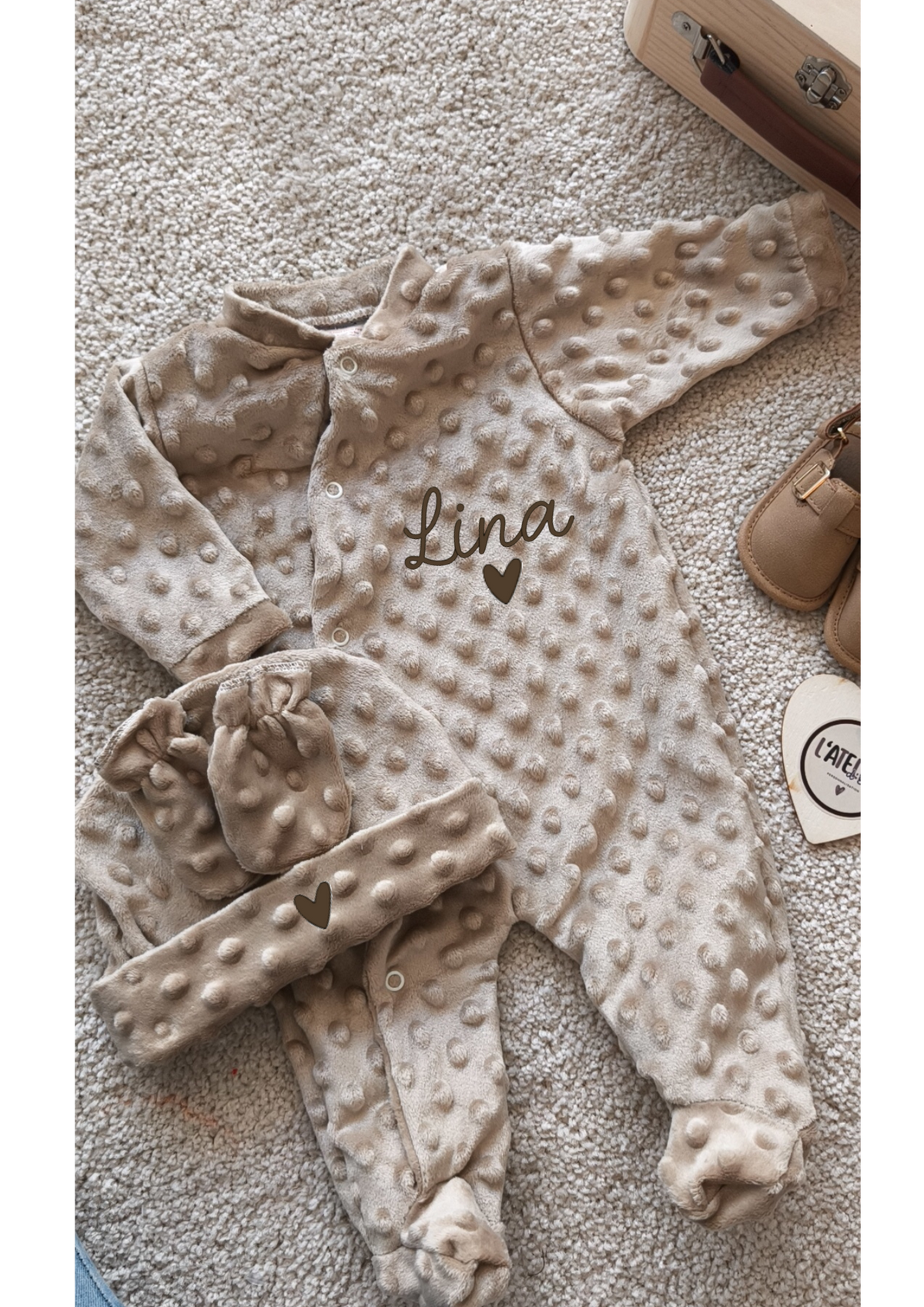Pyjama Minky - Camel
