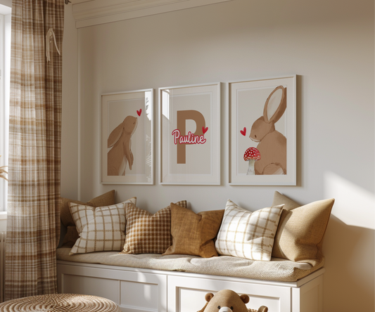 Affiches Lapin - Lot de 3