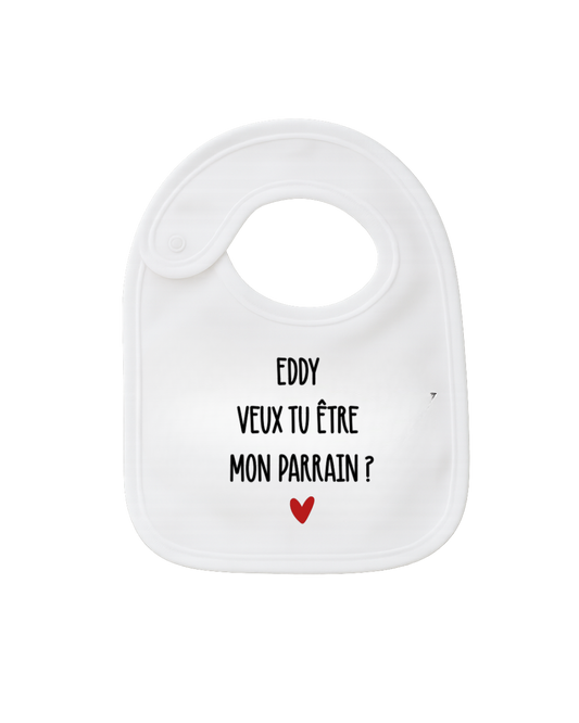 Bavoir - Veux tu être mon parrain?