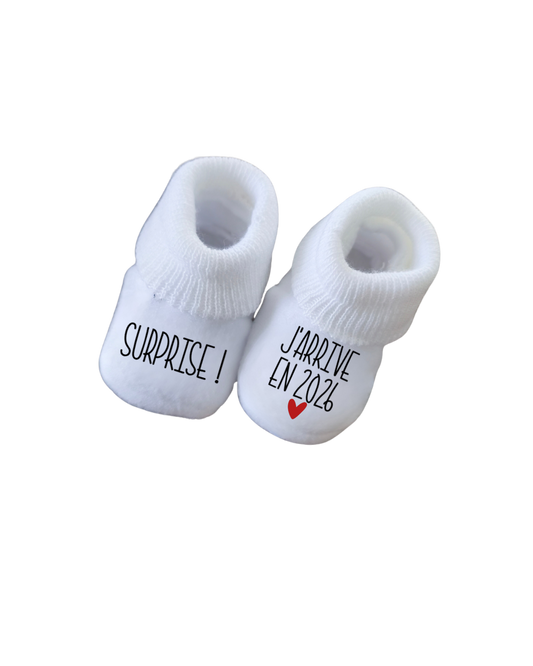 Chaussette - Surprise ! J'arrive en 2027