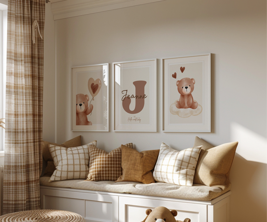 Affiches Ours - Lot de 3