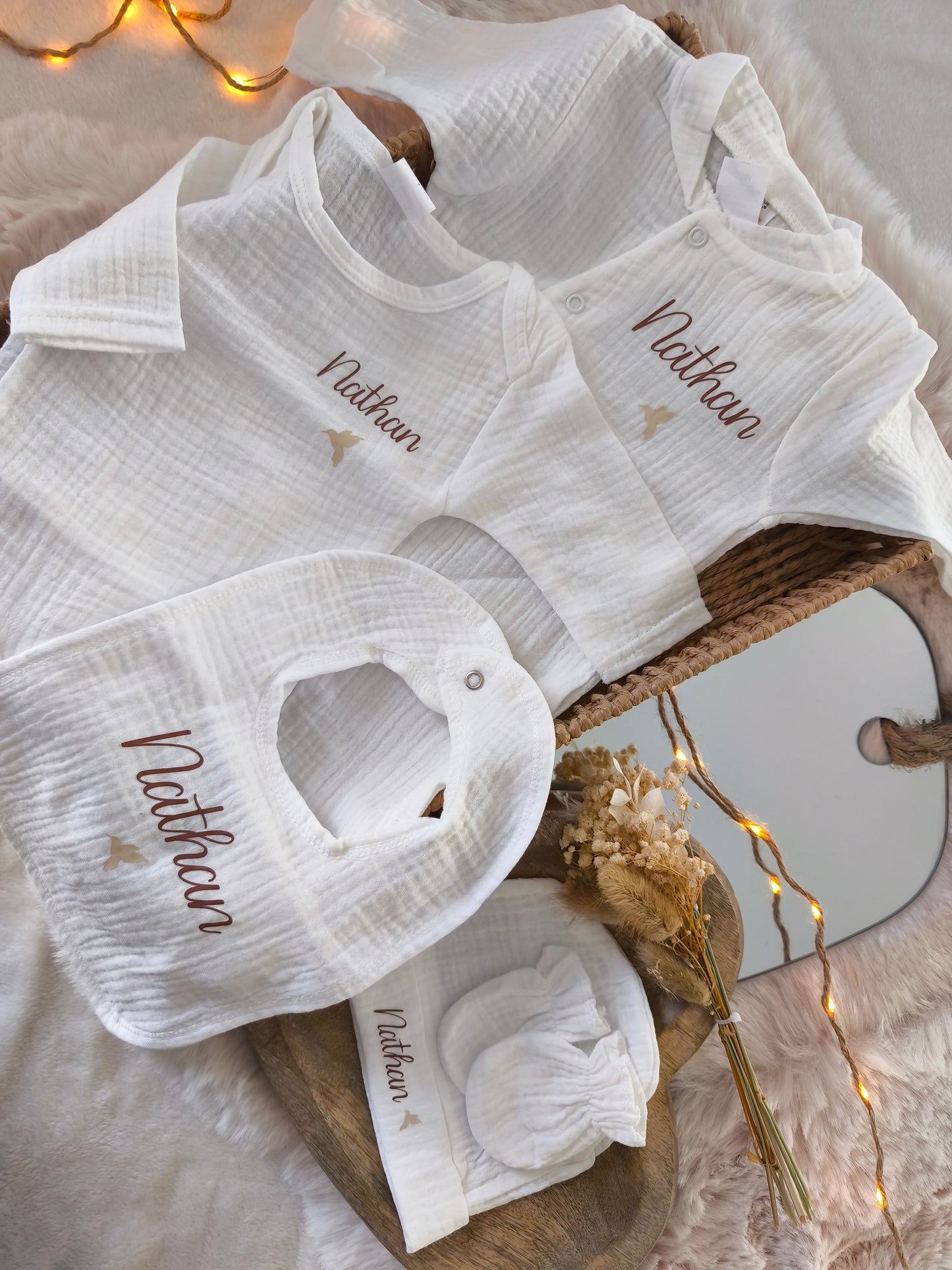 Ensemble en gaze de coton
