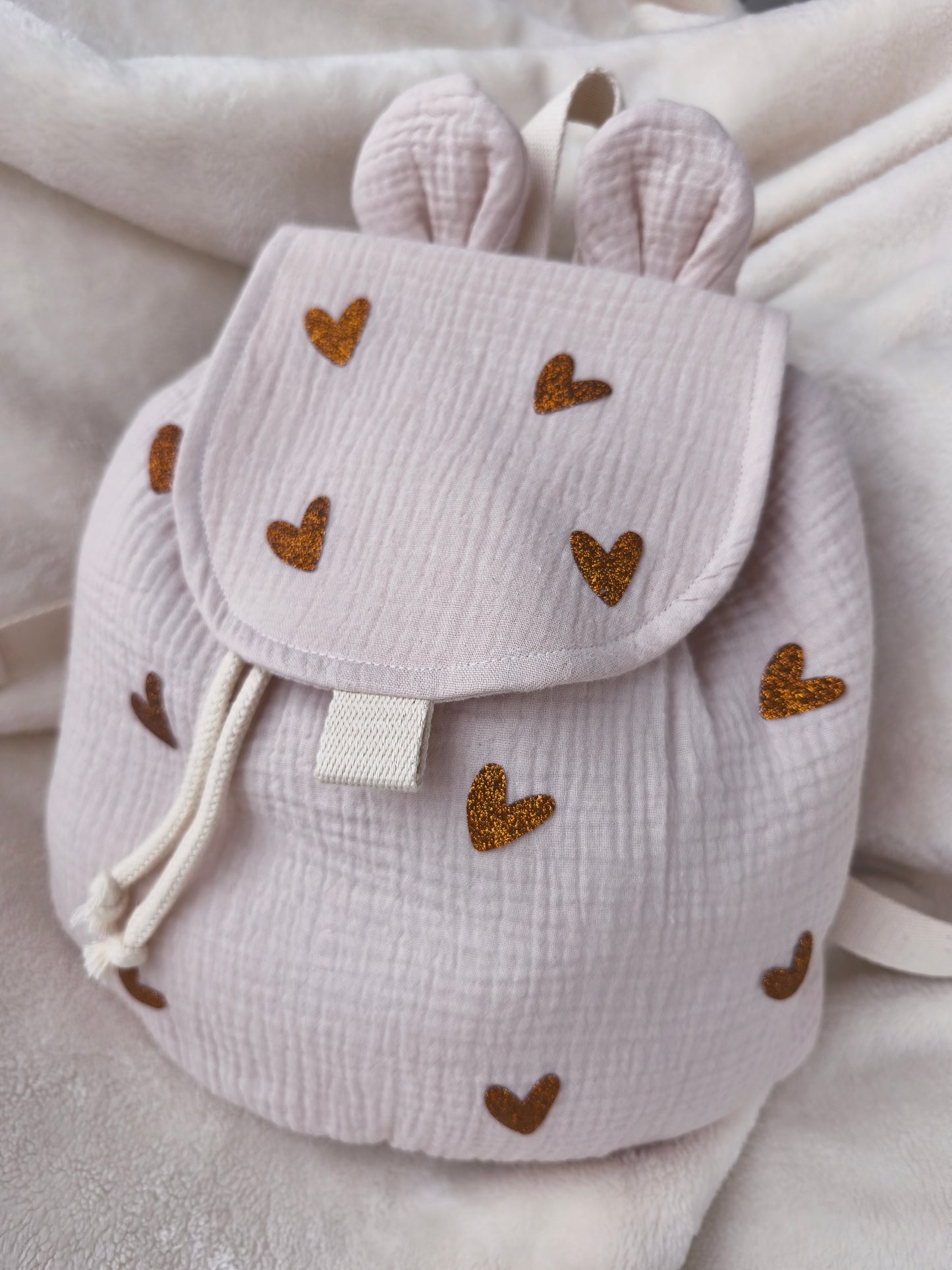 Sac d'école - Beige ou Vieux Rose