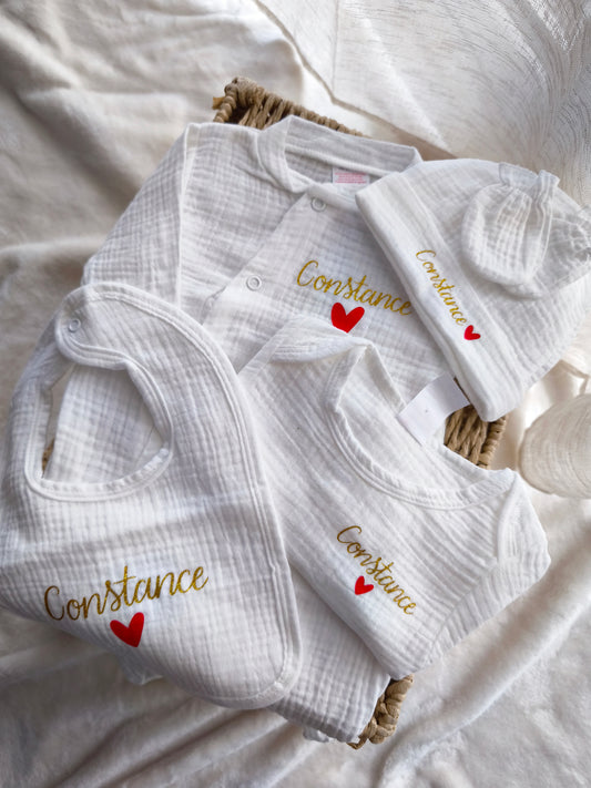 Ensemble en gaze de coton