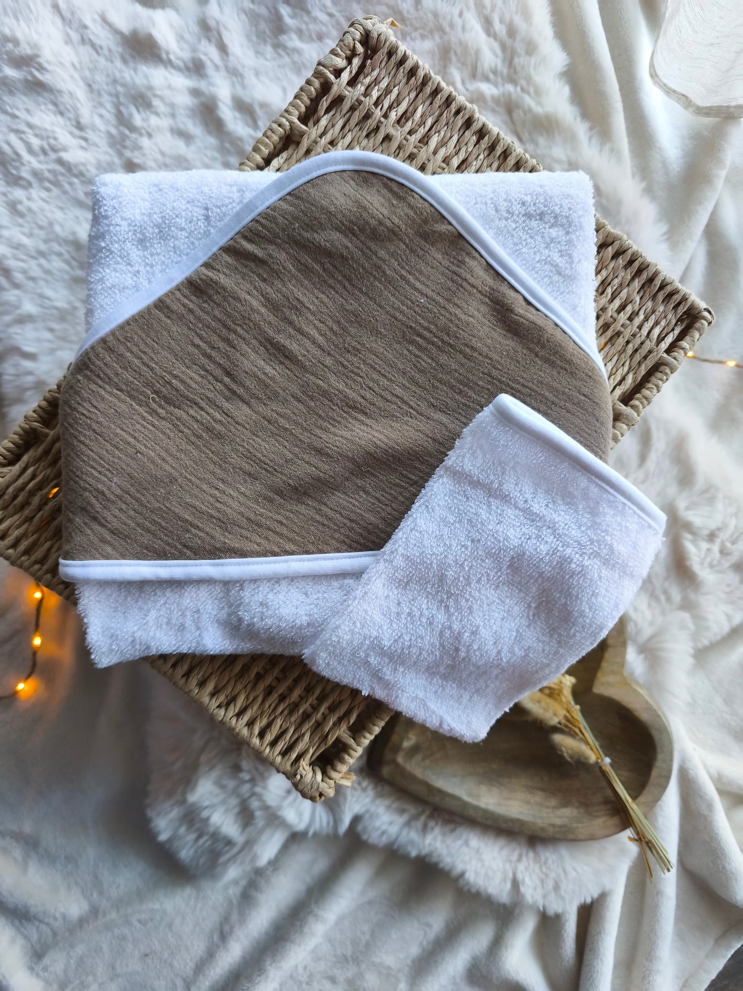 Cape de bain - Symbole & Prénom