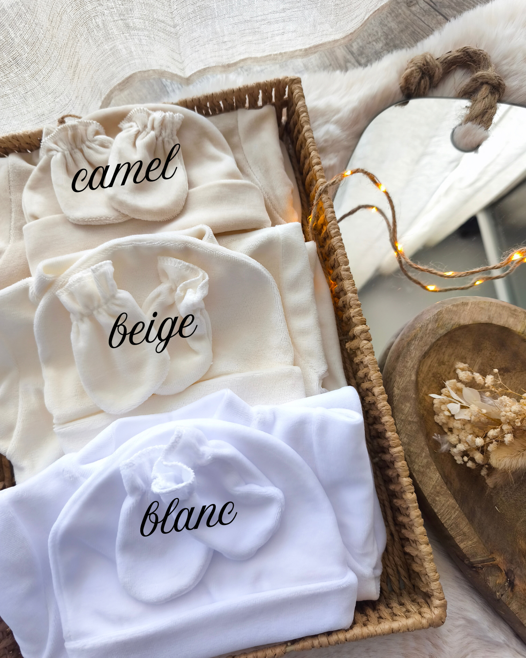 Pyjama velours Prénom - 4PCS