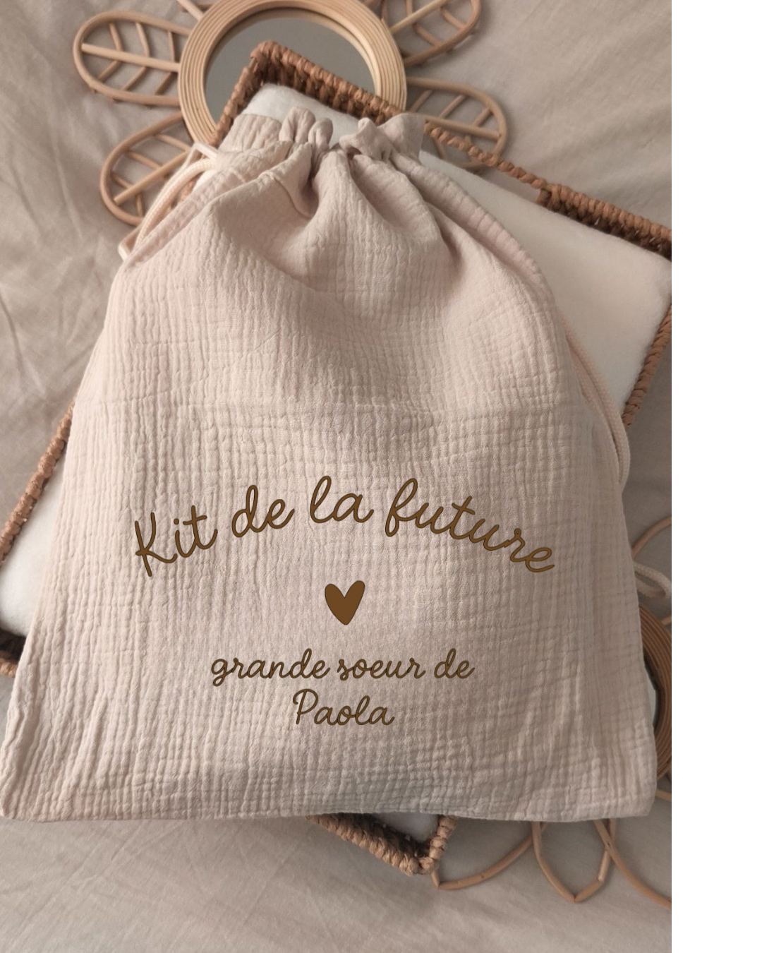 Sac personnalisé | Kit de la future Grande Soeur
