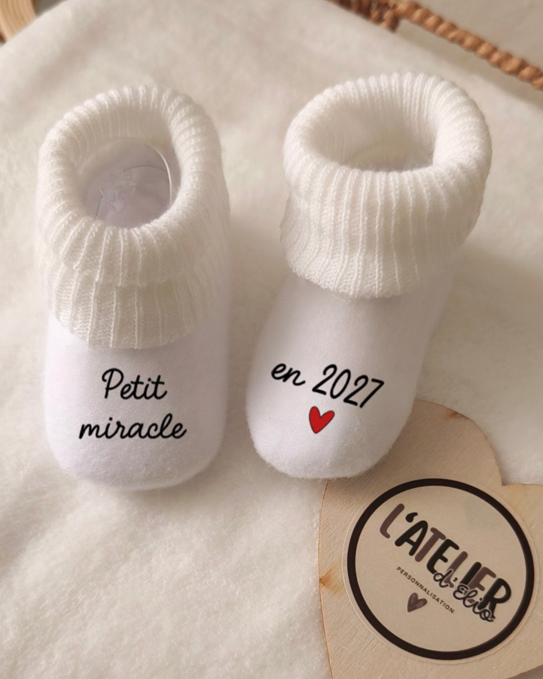 CHAUSSETTE ANNONCE GROSSESSE |Petit miracle en 2026/2027