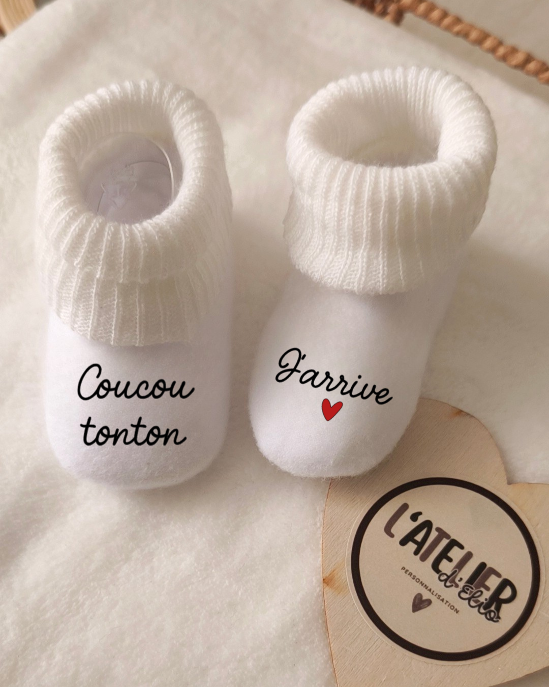 CHAUSSETTE ANNONCE | Coucou Tonton j'arrive !