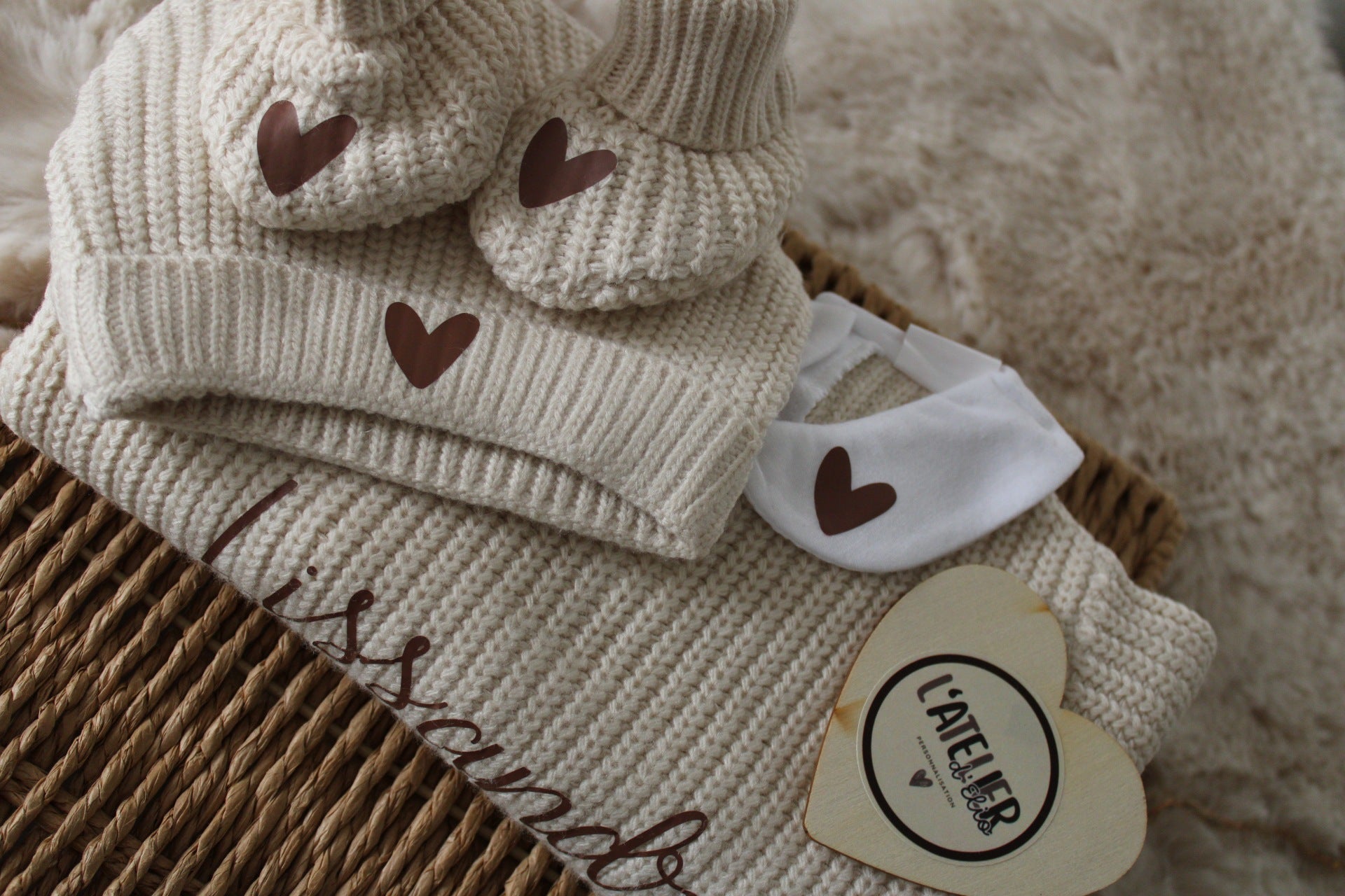 Ensemble col maille - Prénom