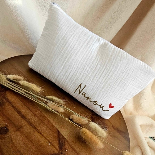 Trousse - Prénom + Petit cœur