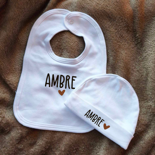 COFFRET CADEAU - Bavoir et Bonnet