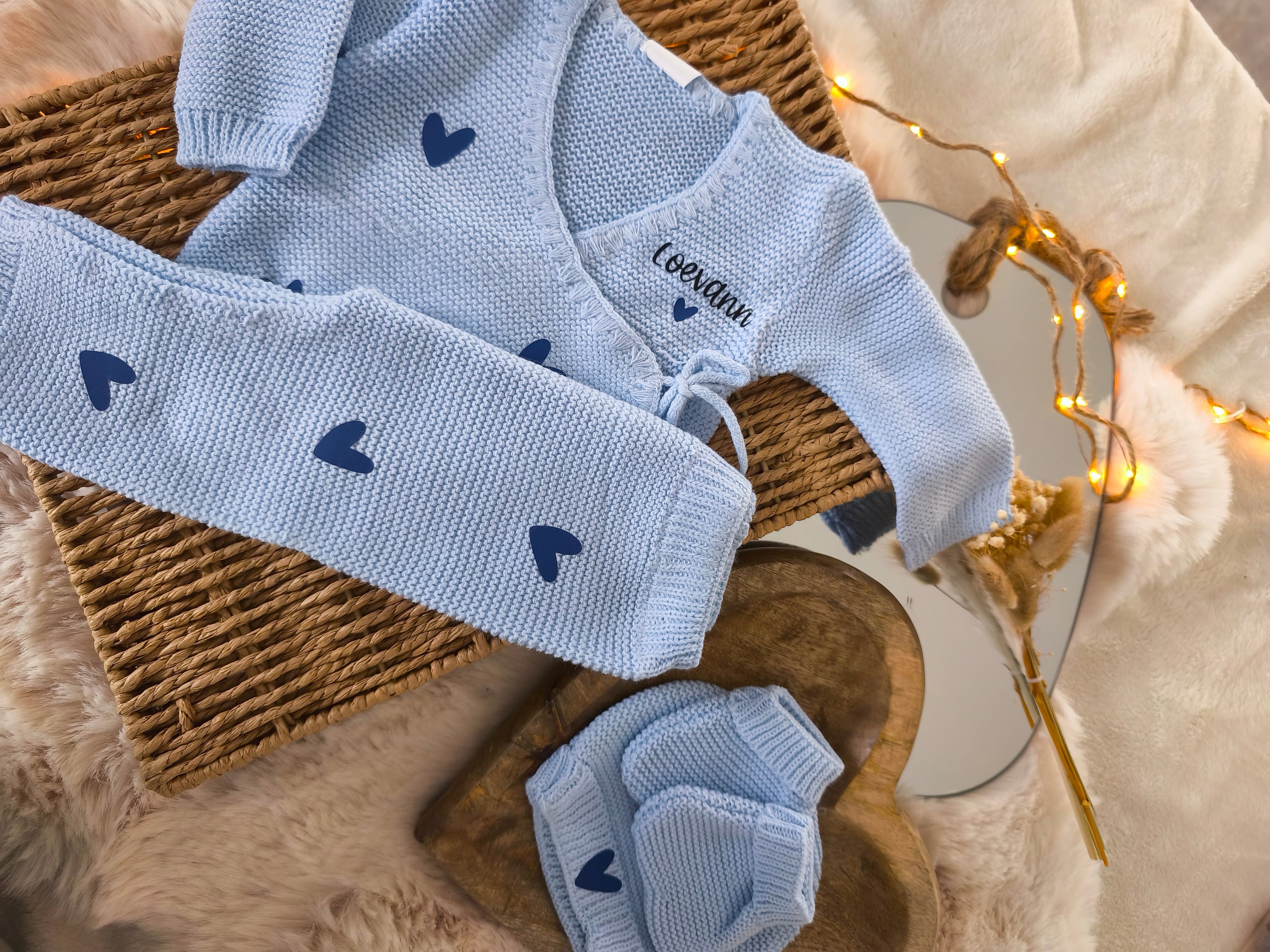 Ensemble Cache Cœur  - Personnalisable