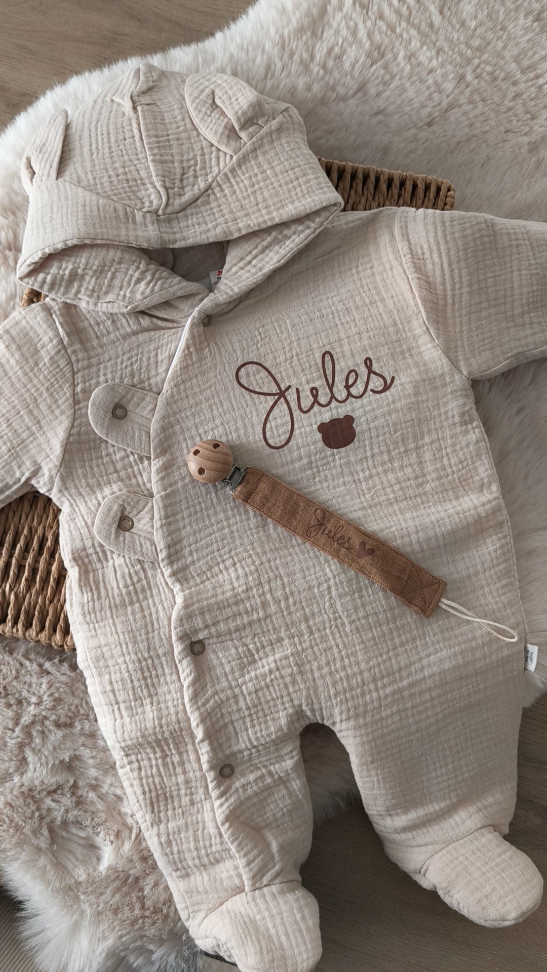 Combi pilote en Gaze de Coton