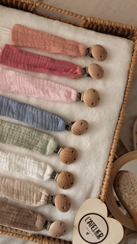 Attache tétine - Beige