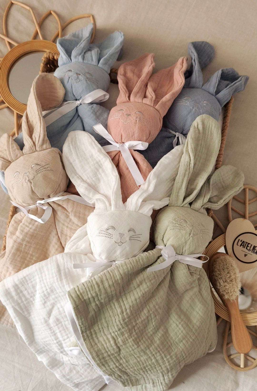 Doudou Lapin - Plusieurs coloris