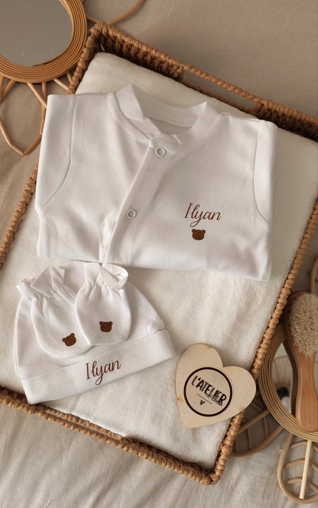 Pyjama naissance Coton - Prénom