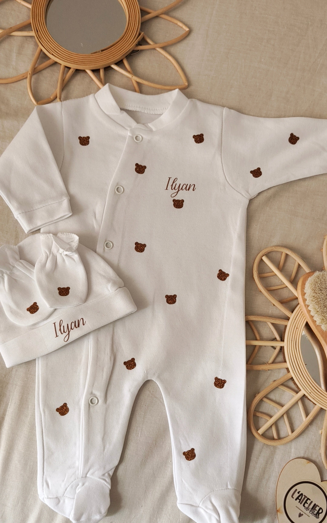 Pyjama naissance Coton - Petit symbole