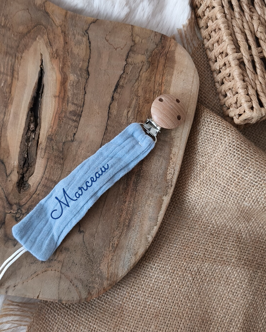 Attache tétine - Bleu foncé