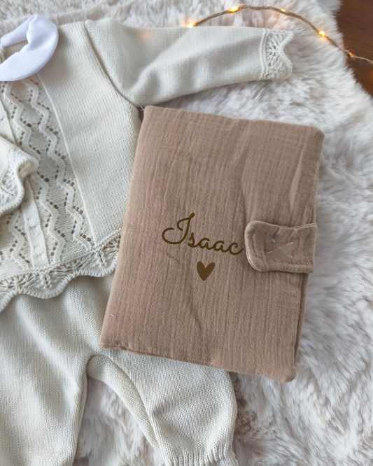 Carnet de santé Marron - Prénom