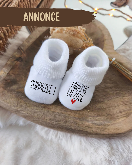 Chaussette - Surprise ! J'arrive en 2027