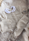 TENUE DE NAISSANCE 0/3 MOIS - Beige Dentelle