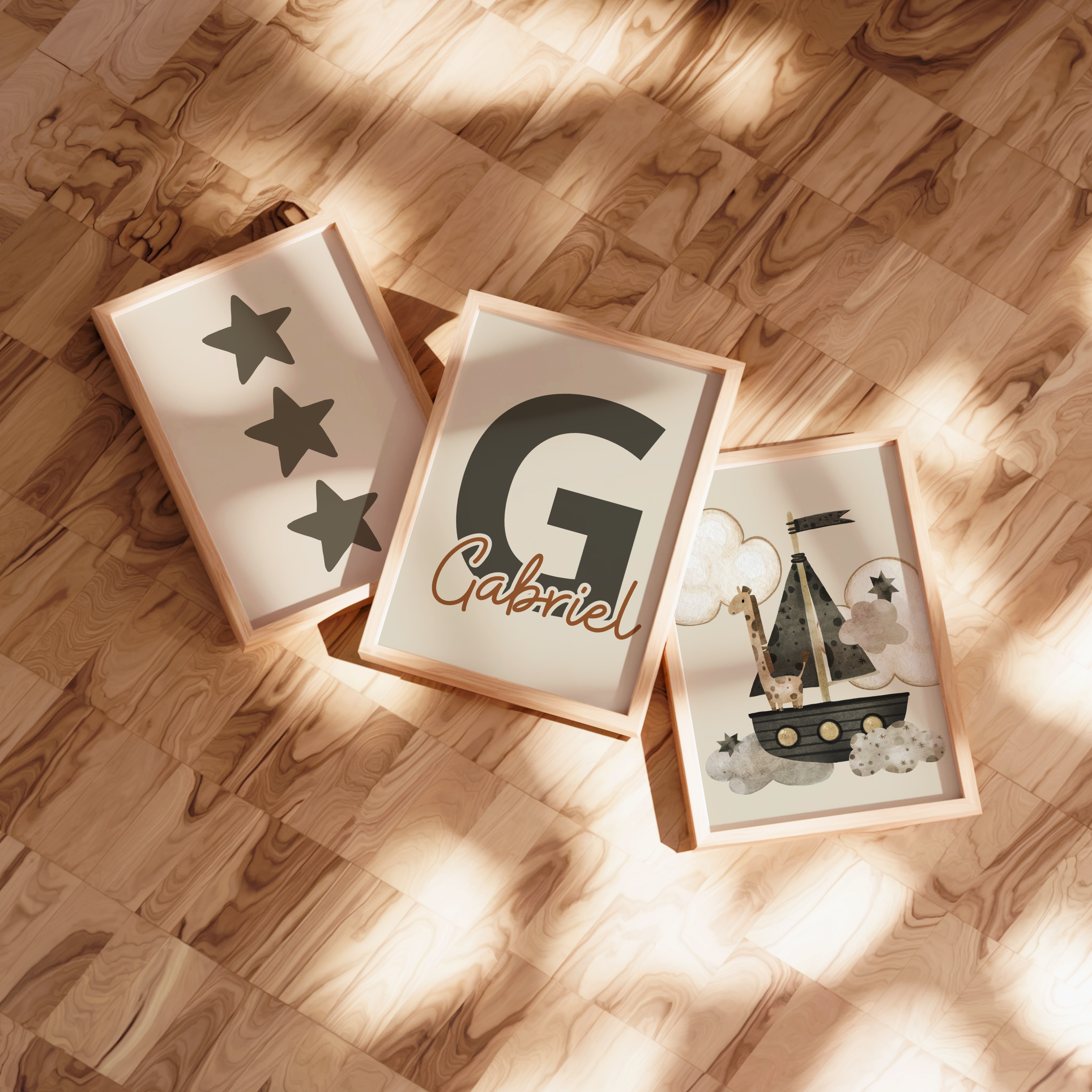 Affiche Bateau - Lot de 3