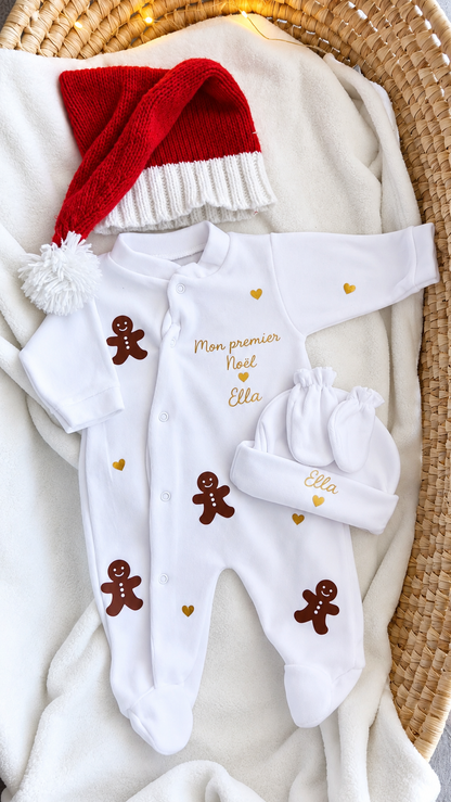 Pyjama de Noël - Bonhomme pain d'épice