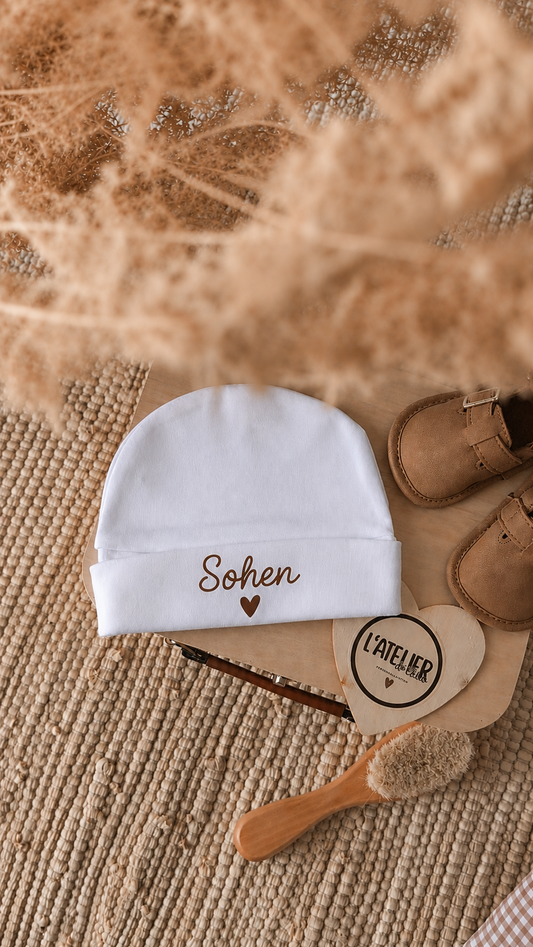 Bonnet bébé - Prénom