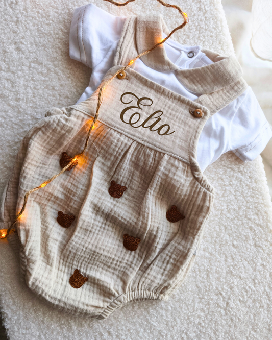 Salopette + Tee shirt : Petit ours