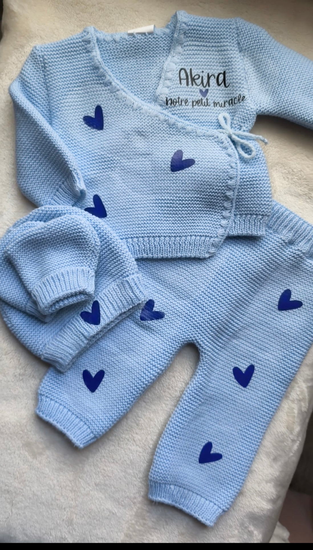 Ensemble Cache Cœur  - Personnalisable