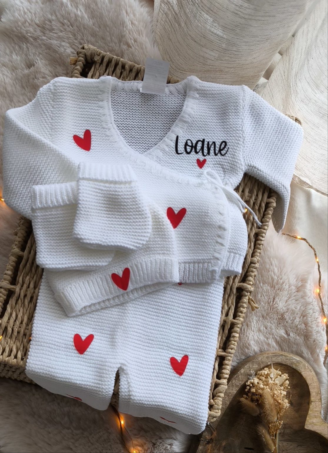 Ensemble Cache Cœur  - Personnalisable