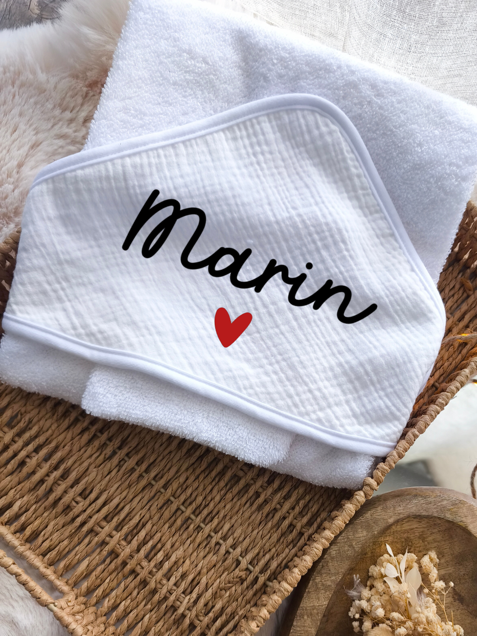 Cape de bain - Prénom