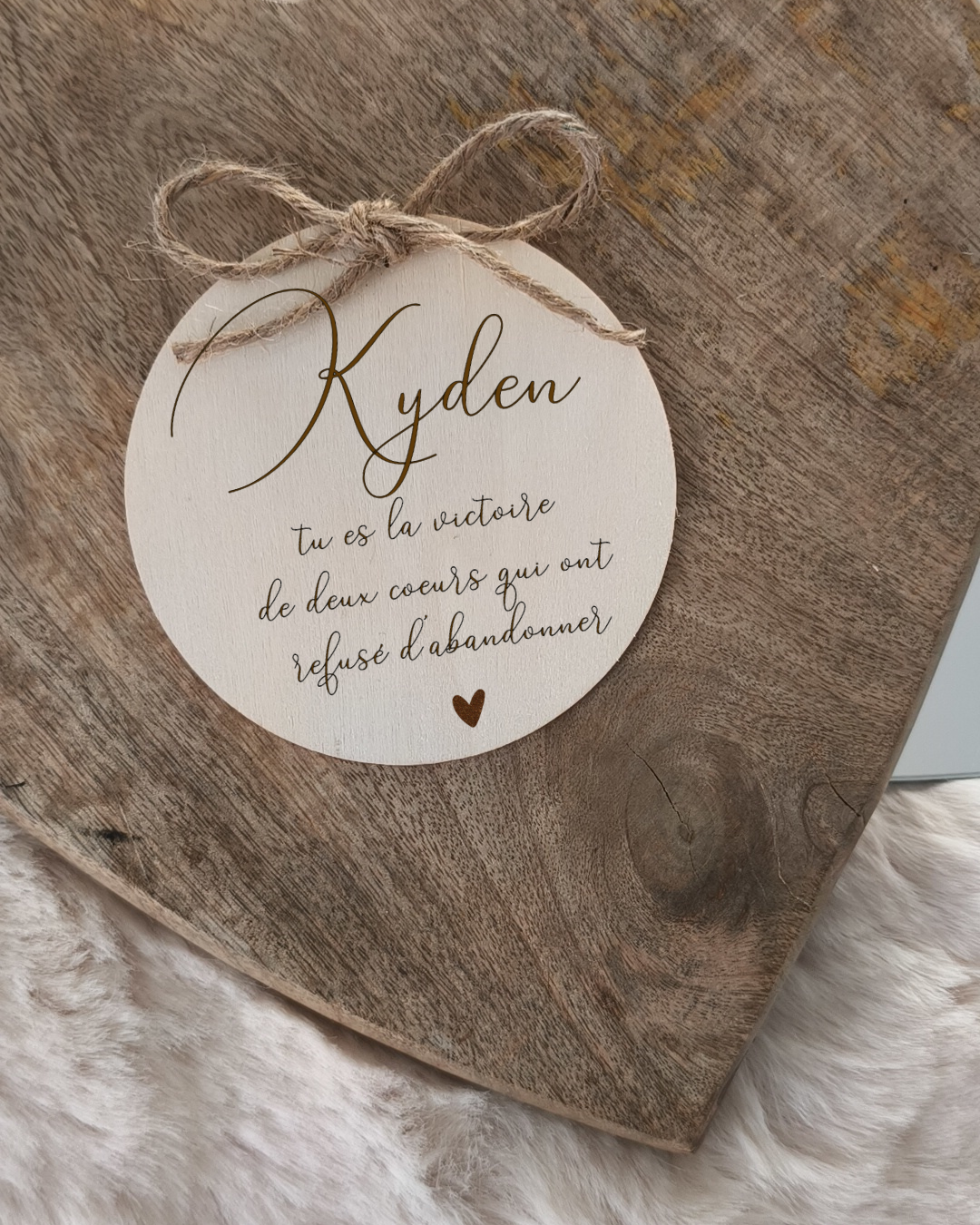 Carte de Bienvenue + phrase