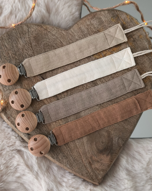 Attache tétine - Beige