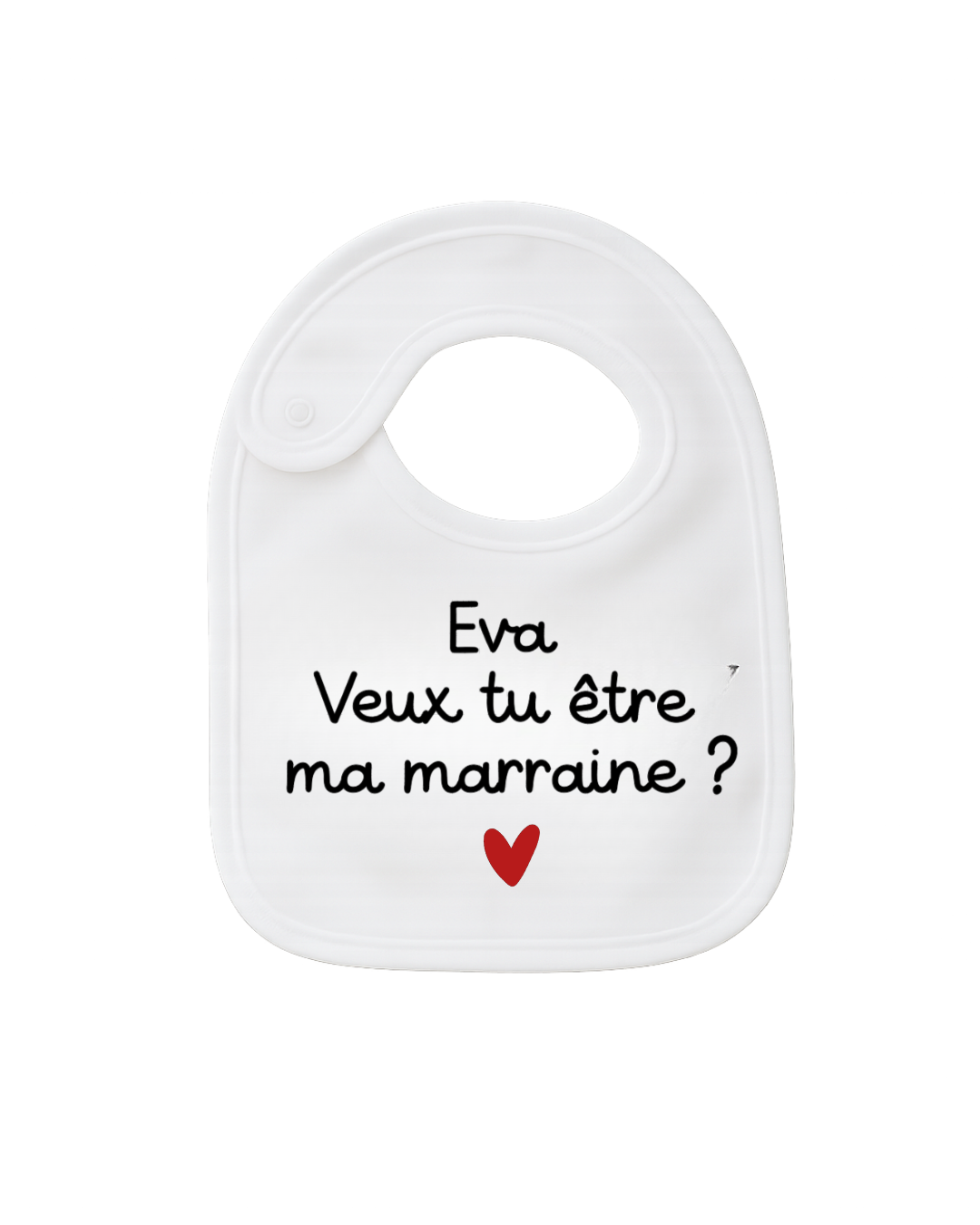 Bavoir - Veux tu être ma marraine?
