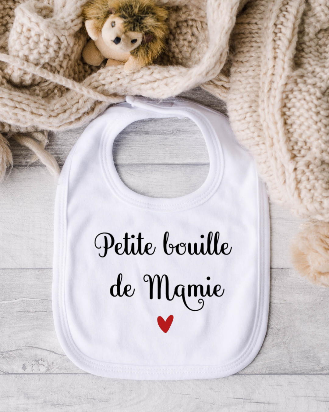 Bavoir - Petite bouille de Mamie