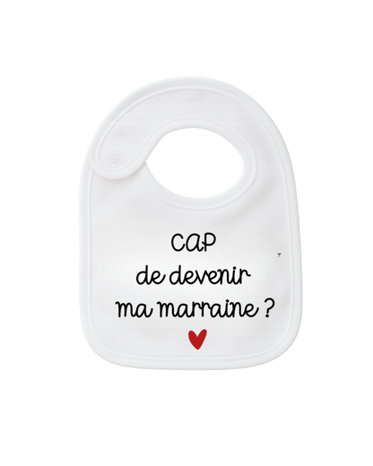 Bavoir - CAP de devenir ma Marraine