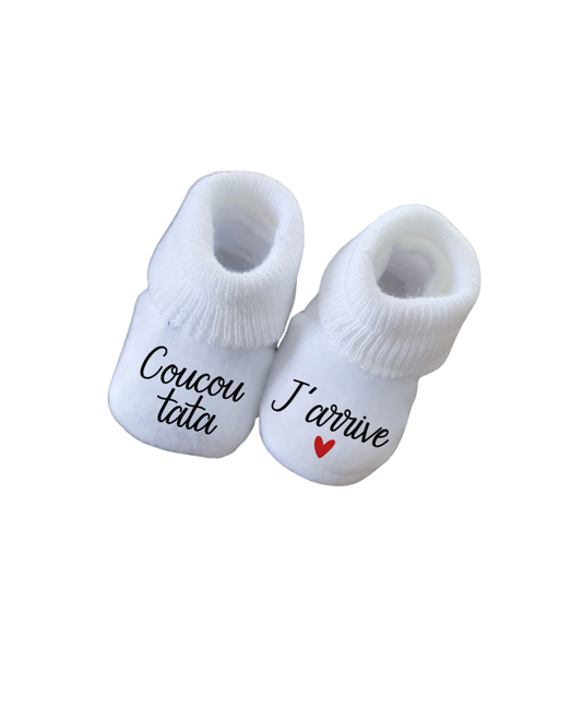 Chaussette - Coucou Tata j'arrive !