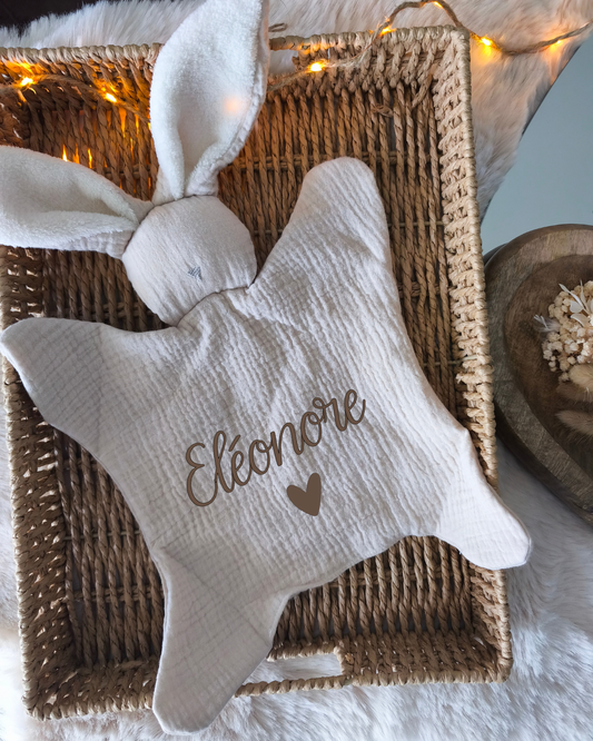 Doudou Lapin Douceur - Beige