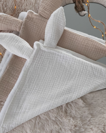 Doudou Lange Lapin - Blanc
