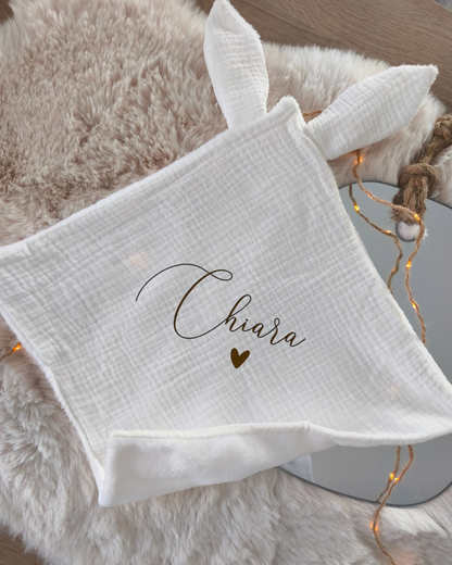 Doudou Lange Lapin - Blanc