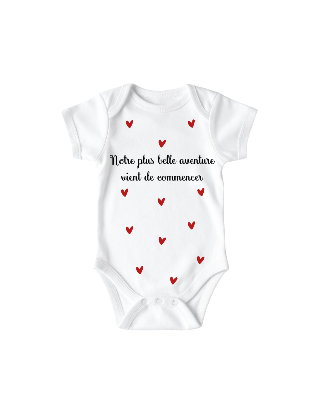 Body mini coeur - Notre plus belle aventure