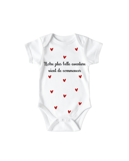 Body mini coeur - Notre plus belle aventure