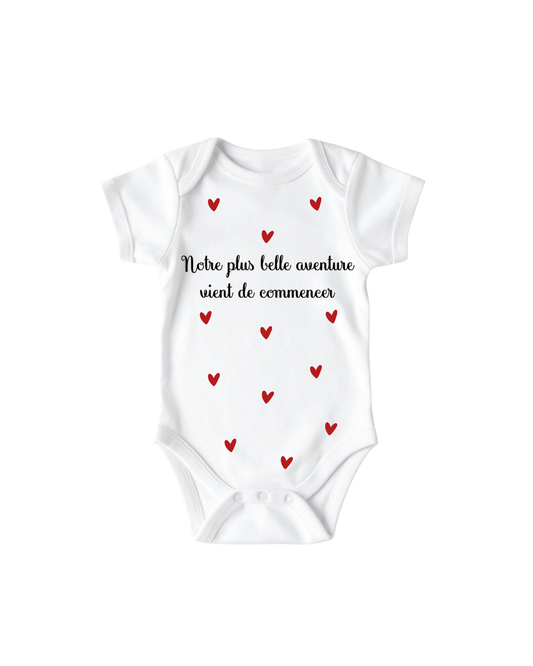 Body mini coeur - Notre plus belle aventure