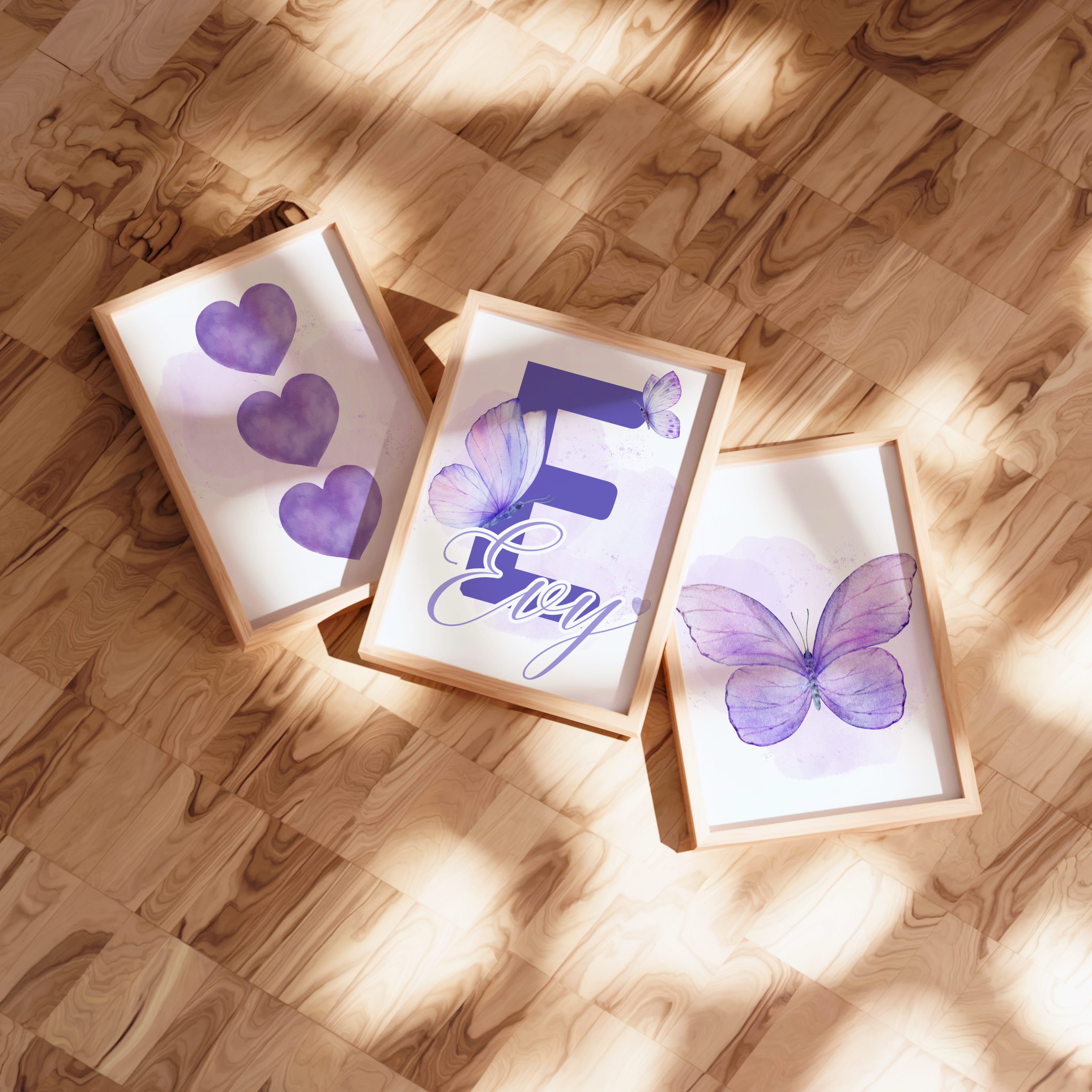 Affiches Papillon - Lot de 3