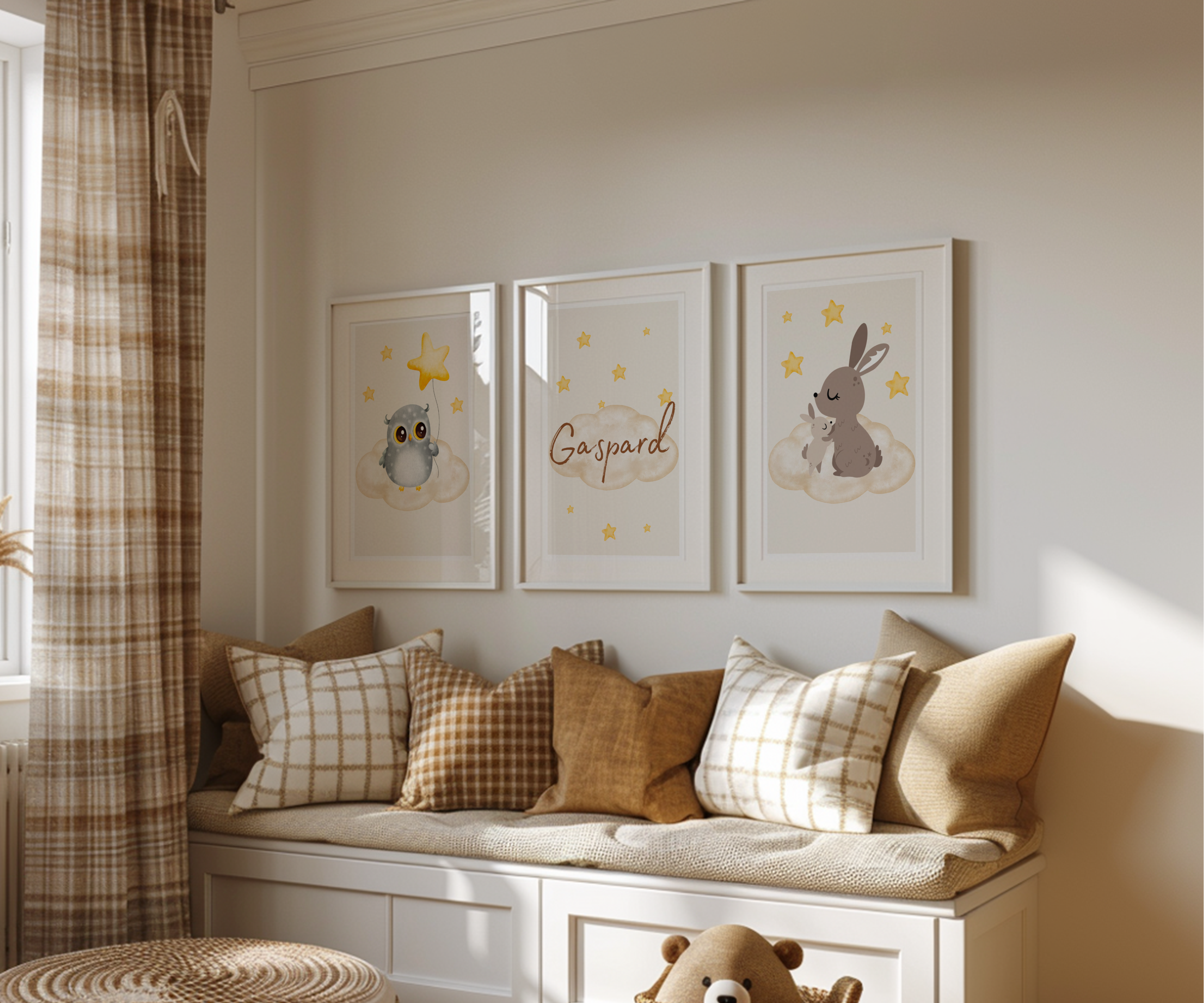 Affiche Hibou - Lot de 3