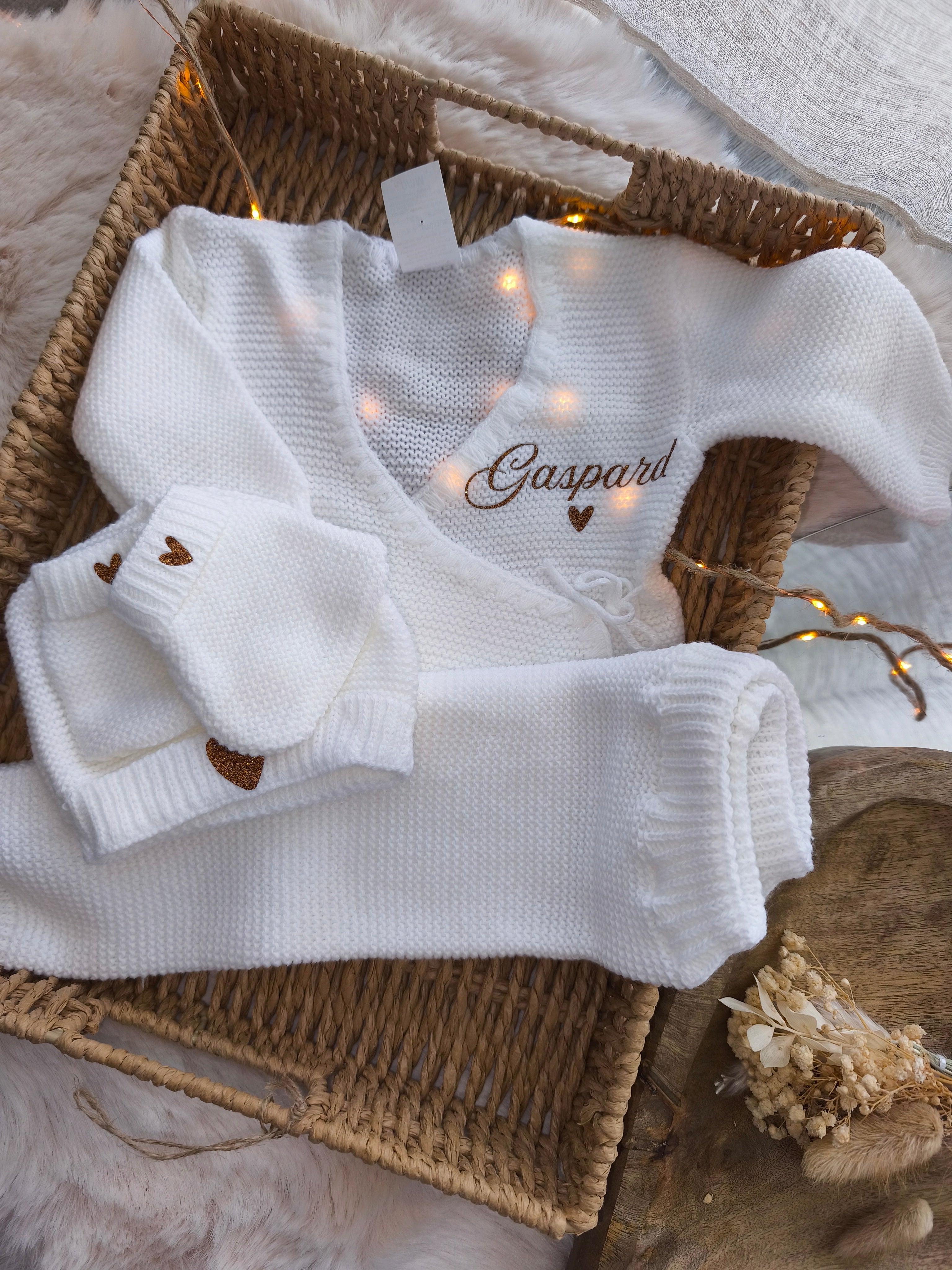 Ensemble Cache Cœur - Prénom