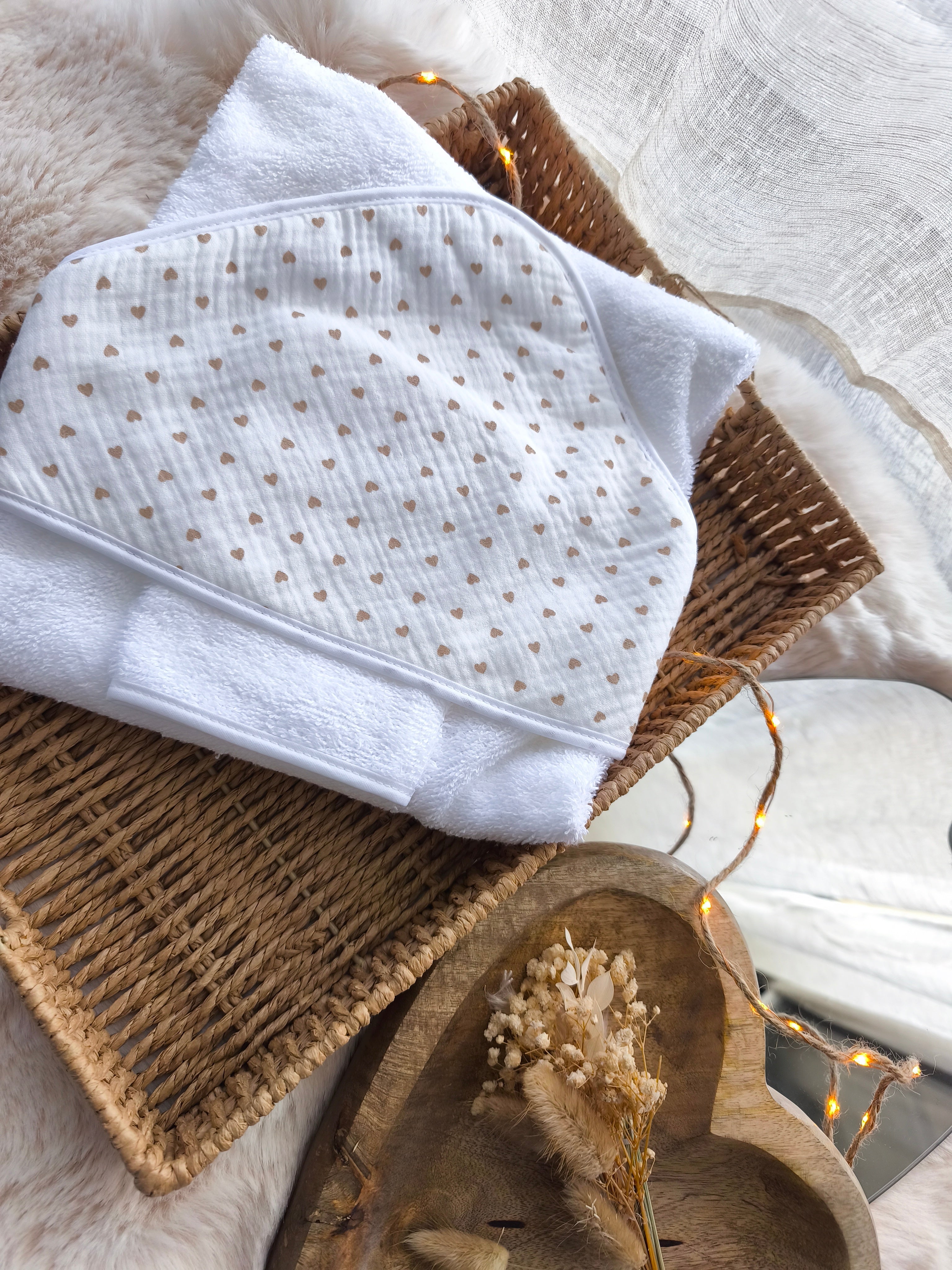 Cape de bain - Symbole & Prénom